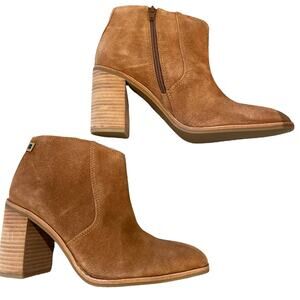 Lucky Brand Pellyon Bootie Camel 10 Boho Southwest cowgirl neutral classic